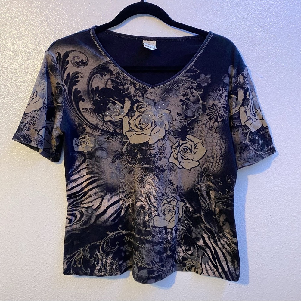 EUC Jess & Jane Short Sleeve Top